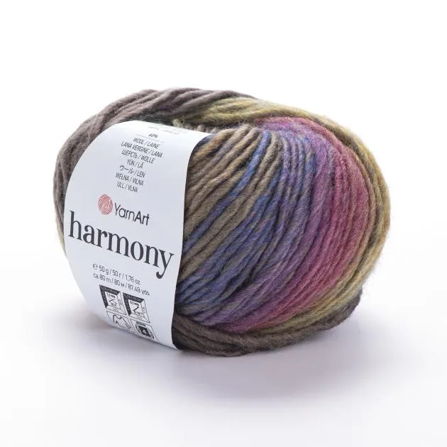YarnArt Harmony Wolle 50g – soft yarn made of 60% wool, 40% acrylic for knitting and crochet projects