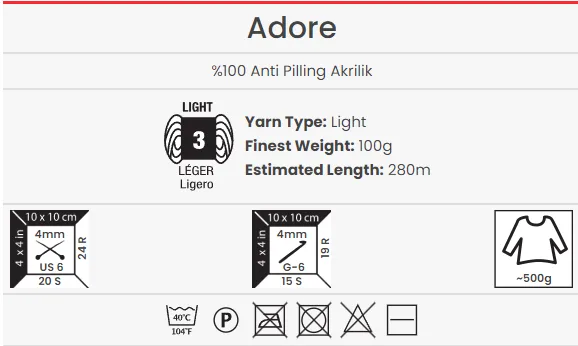 Yarnart Adore - Imagen 2