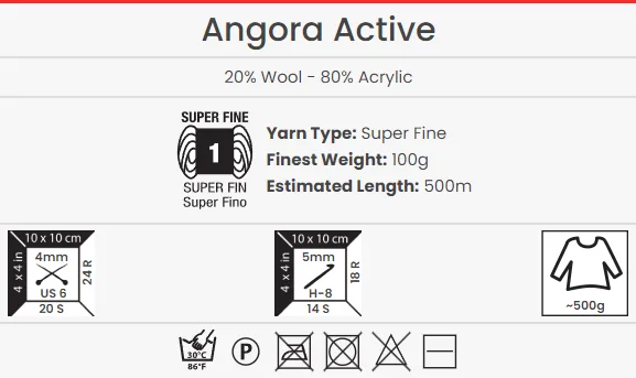 Yarnart Angora Active - Image 2