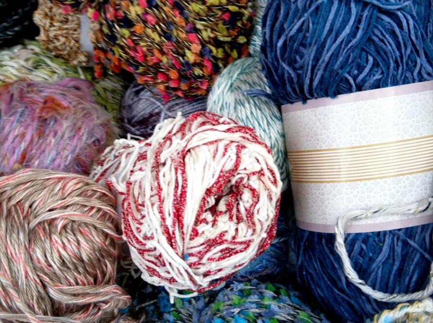 Colorful Yarn Bundles For Knitting Projects