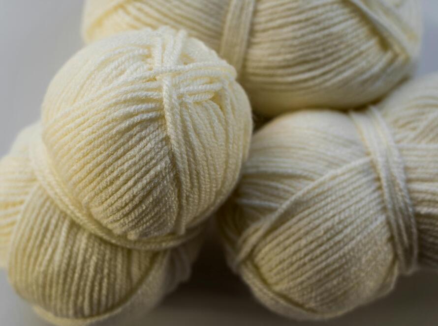Close Up Photo Of Ivory Yarn