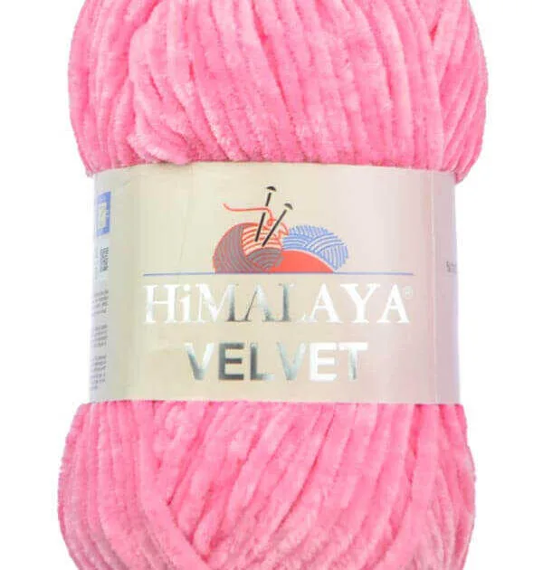 Himalaya Velvet yarn 100g – soft yarn made of 100% micro polyester for knitting and crochet projects
