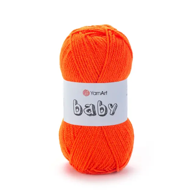 YarnArt Baby Wolle 50g – weiches Garn aus 100% Polyacryl für Strick- und Häkelprojekte