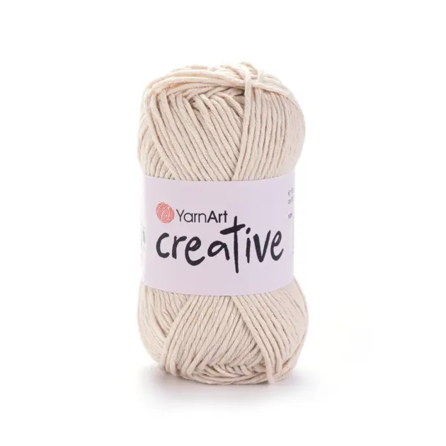 YarnArt Creative Wolle 50g – feines Garn aus 100% Baumwolle für Strick- und Häkelprojekte