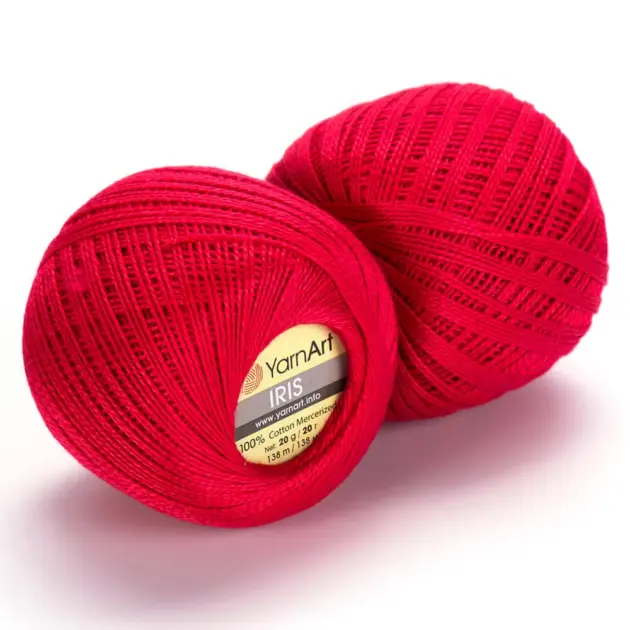 YarnArt Iris Wolle 20g – feines Garn aus 100% mercerisierter Baumwolle für Strick- und Häkelprojekte