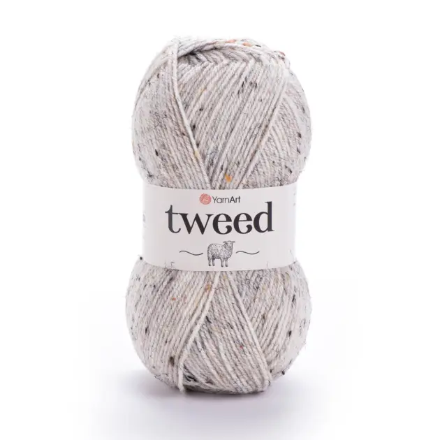 Yarnart Tweed Wolle 100G – Weiches Garn Aus 30% Wolle, 60% Polyacryl, 10% Viskose Für Strick- Und Häkelprojekte