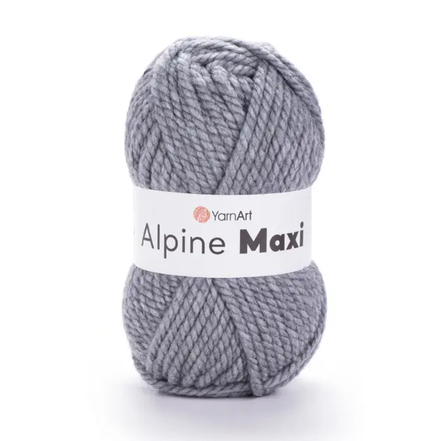 YarnArt Alpine Maxi Wolle 250g – dickes Garn aus 40% Wolle, 60% Polyacryl für warme Strick- und Häkelprojekte