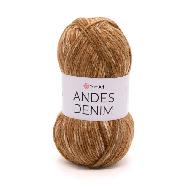 YarnArt Andes Denim – 150g – puha fonal, 20% Wolle és 80% akril, farmerhatással, meleg kötött projektekhez.